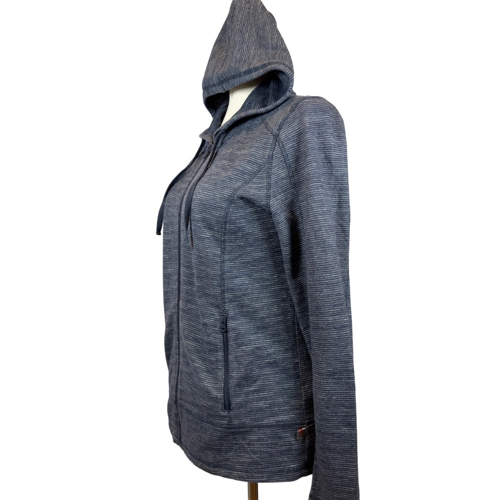Talbots Lightweight Full Zip Hoodie Heathered Gray Women's Medium Athleisure - Picture 3 of 7